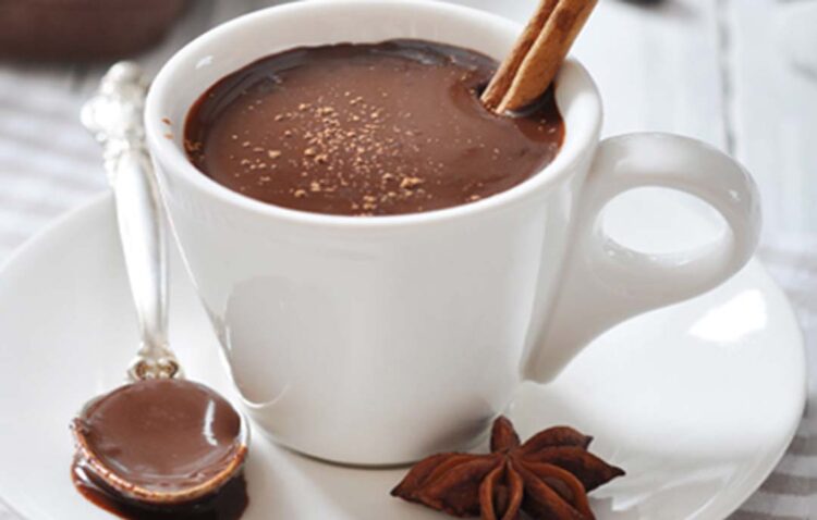 Chocolate quente com nutella