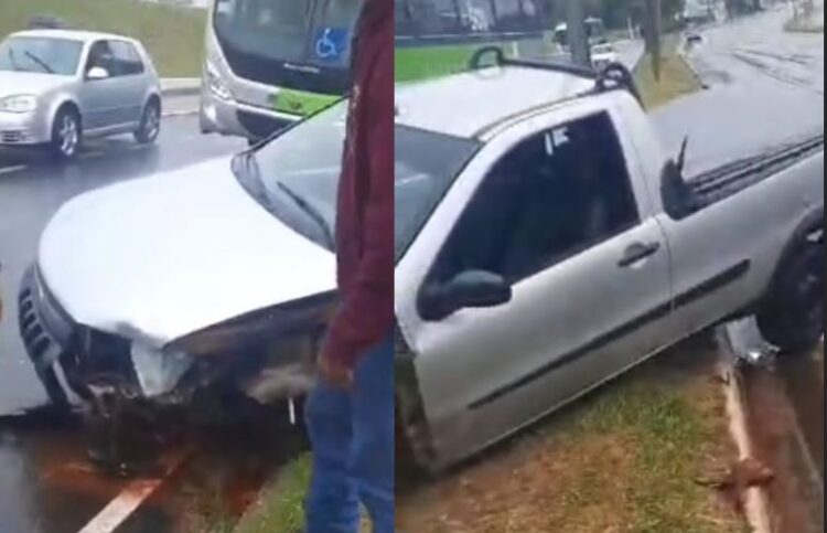 Homem com sinais de embriaguez é preso por provocar acidente na Vila Paris