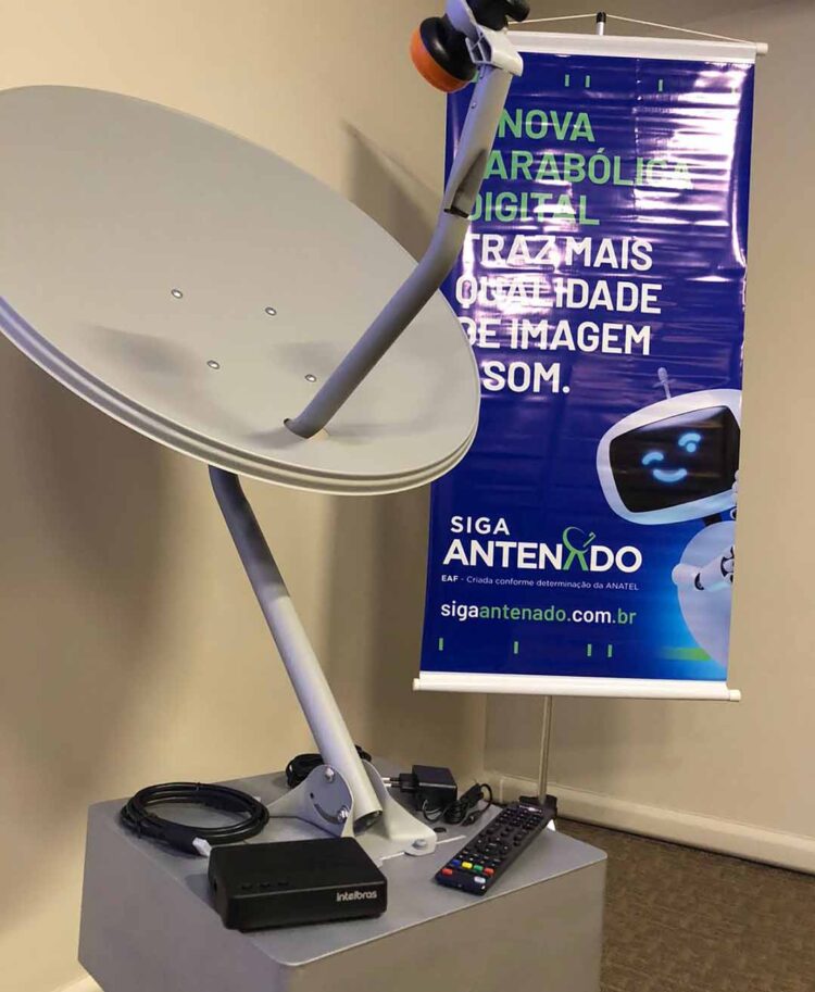 Instalação da nova parabólica digital também pode ser agendada pelo WhatsApp