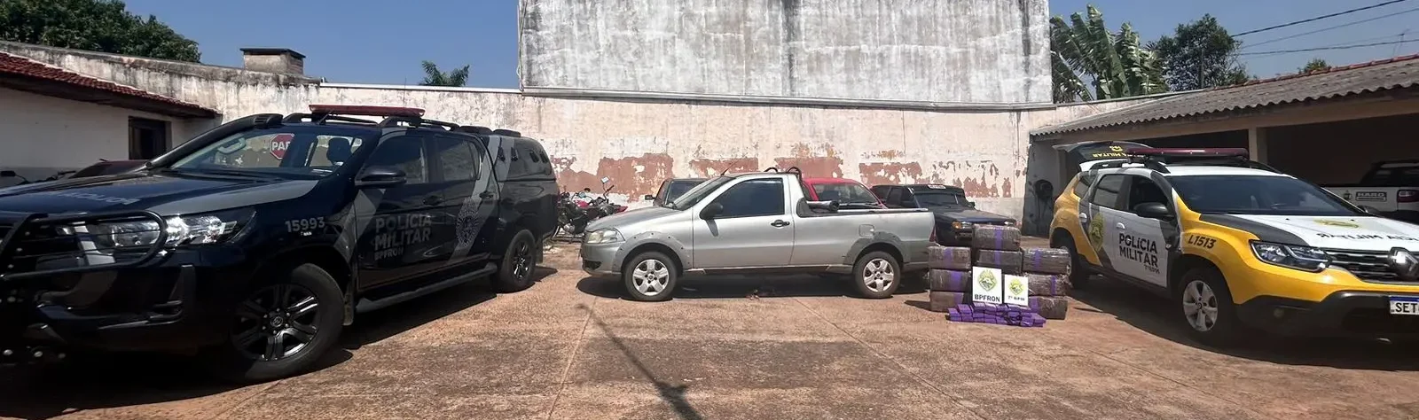 PM apreende mais de 200 quilos de maconha em veículo
