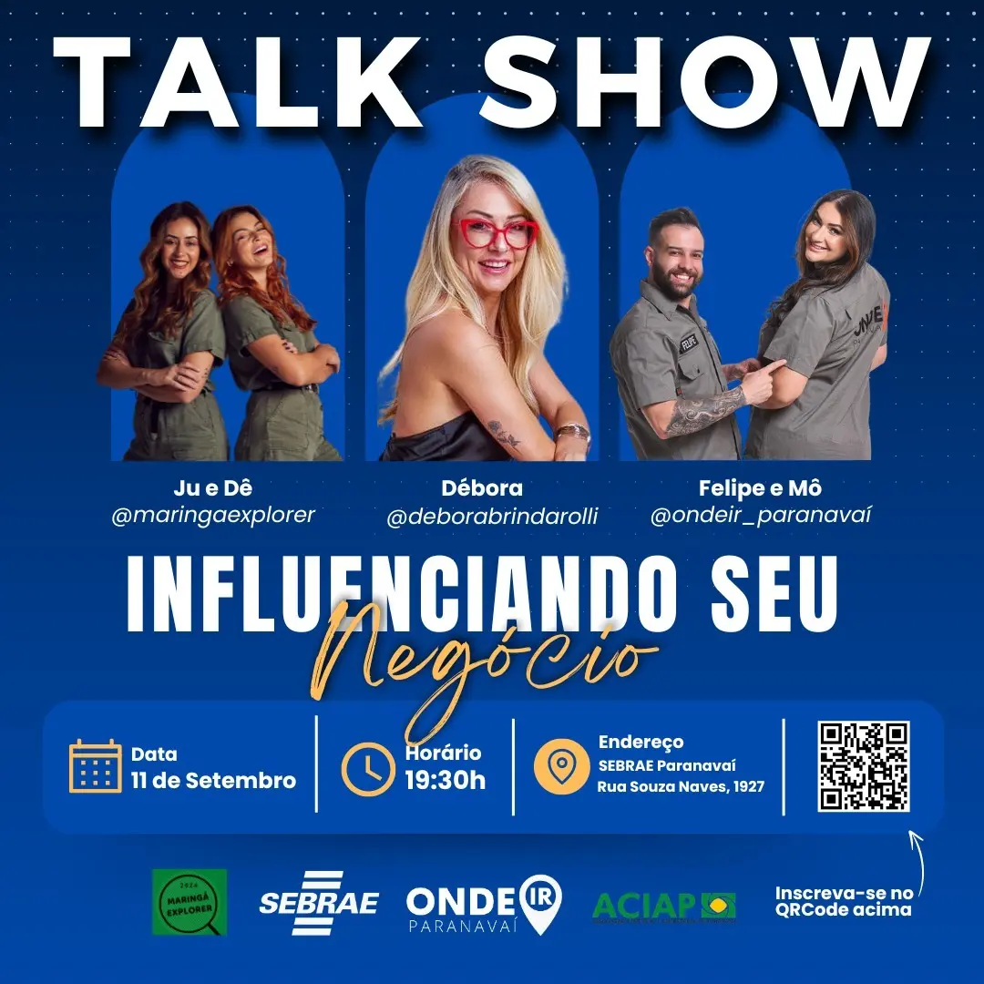 Evento do Sebrae Paranavaí incentiva ideias inovadoras para influenciadores digitais