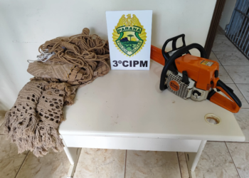 Jovem é preso por furtar serra elétrica em Planaltina do Paraná