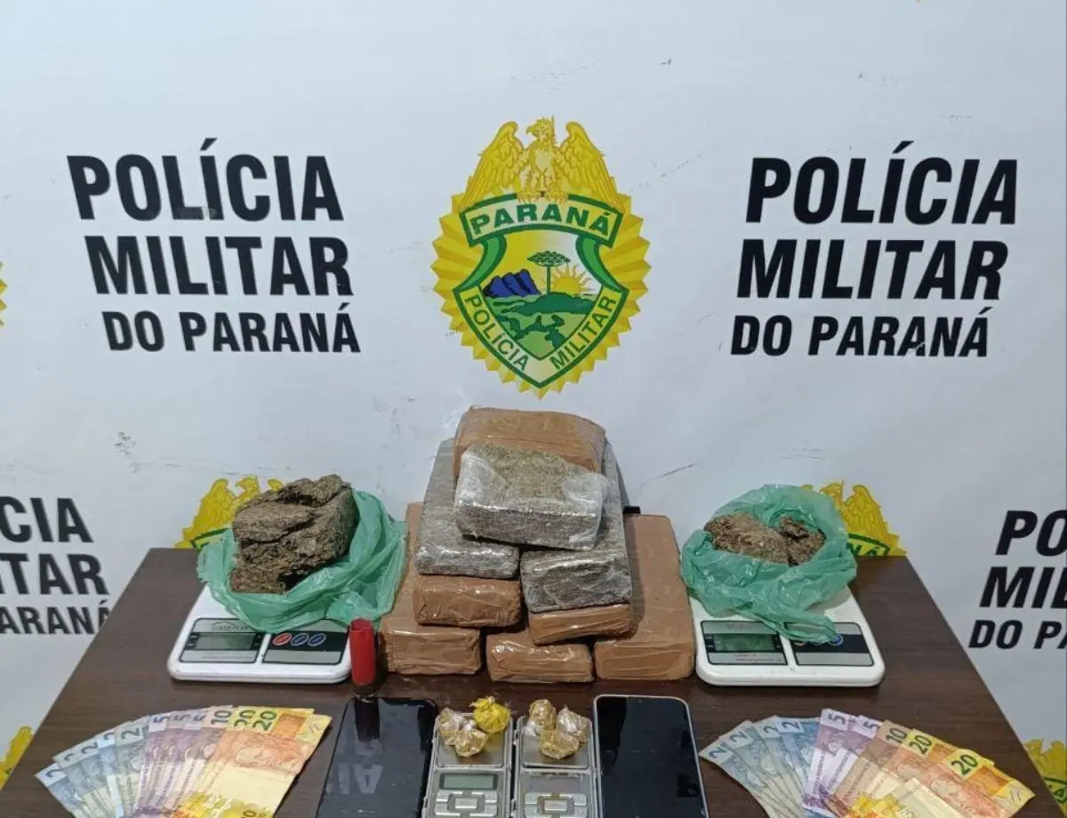 Dois homens são presos em flagrante com maconha e crack em Nova Esperança