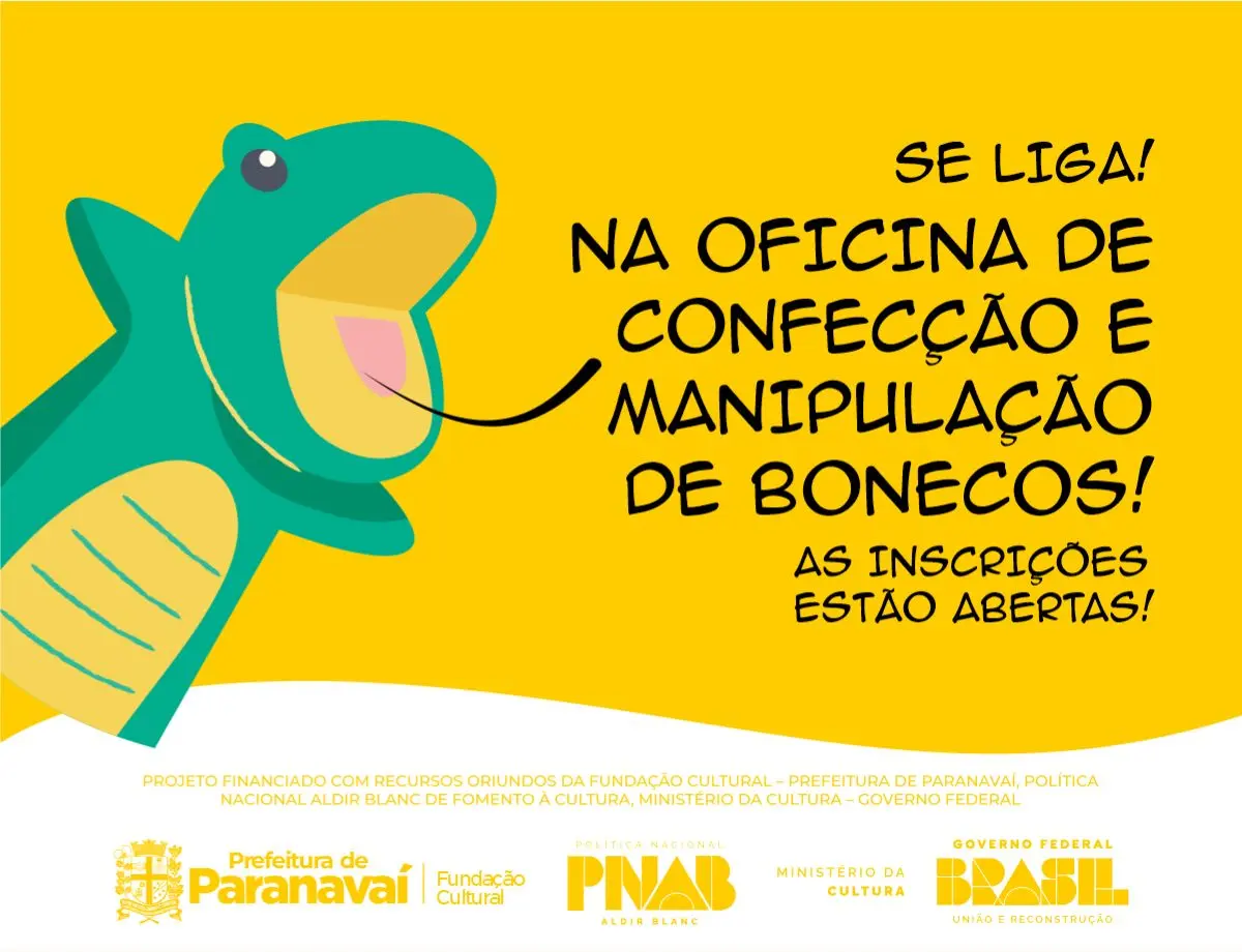 Paranavaí terá oficina gratuita de confecção de bonecos em abril