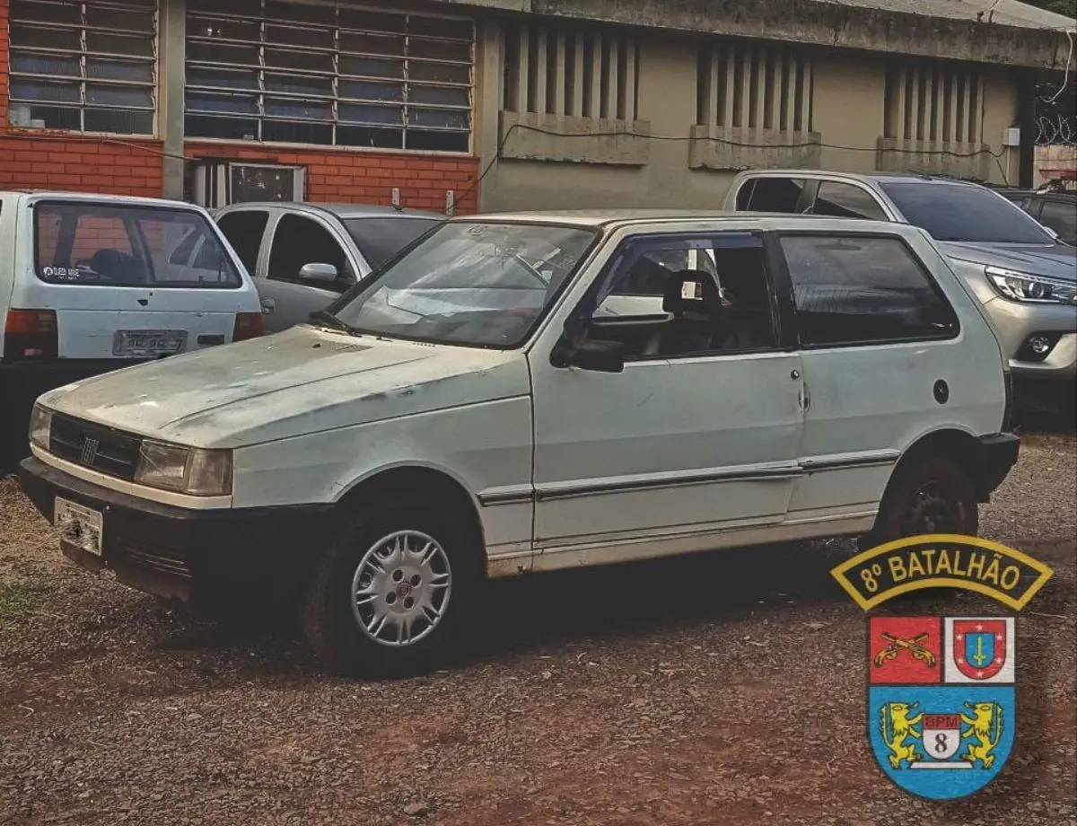 PM recupera veículo furtado em Paranavaí