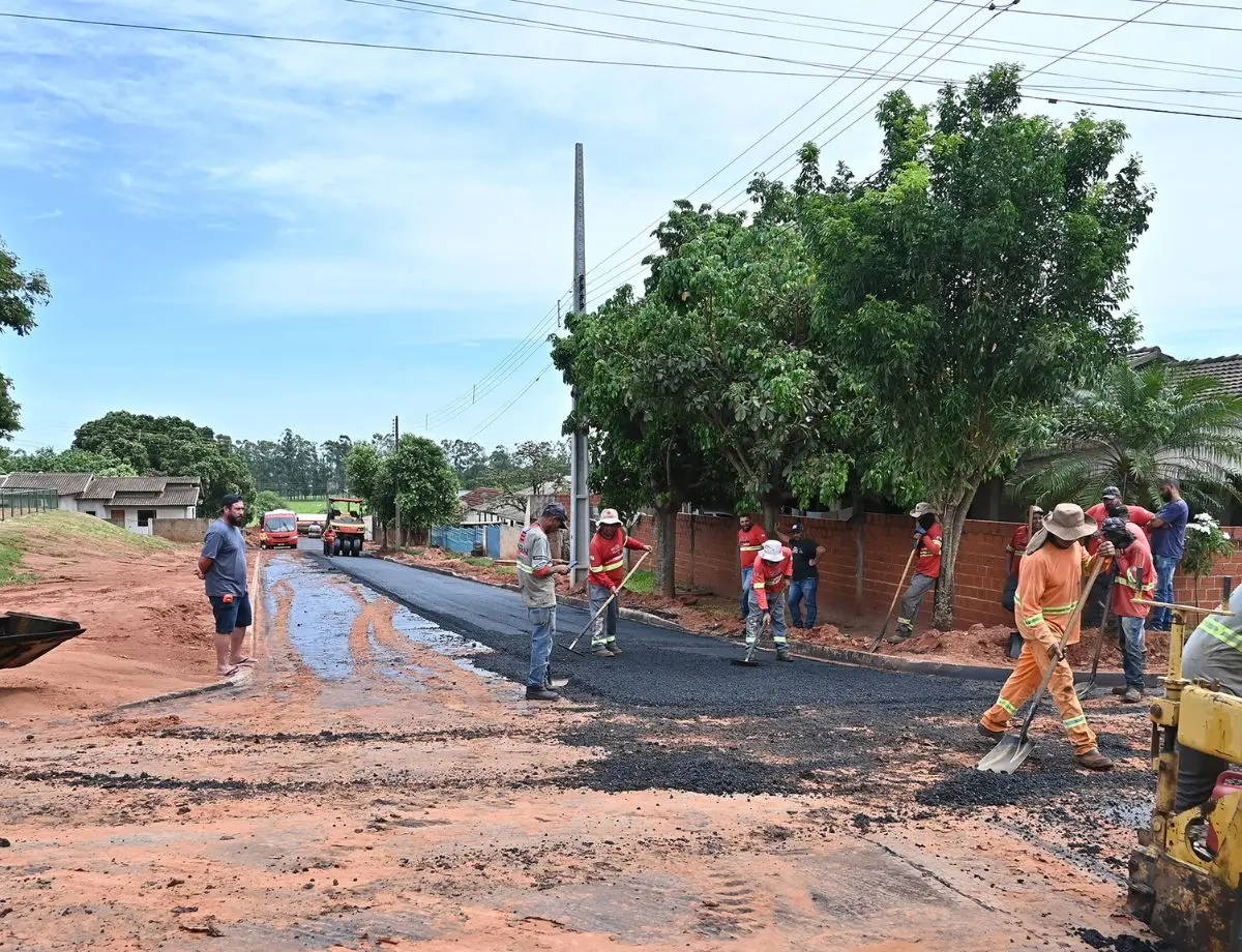 Mirador avança na pavimentação do Distrito de Quatro Marcos e se aproxima de 100% de cobertura