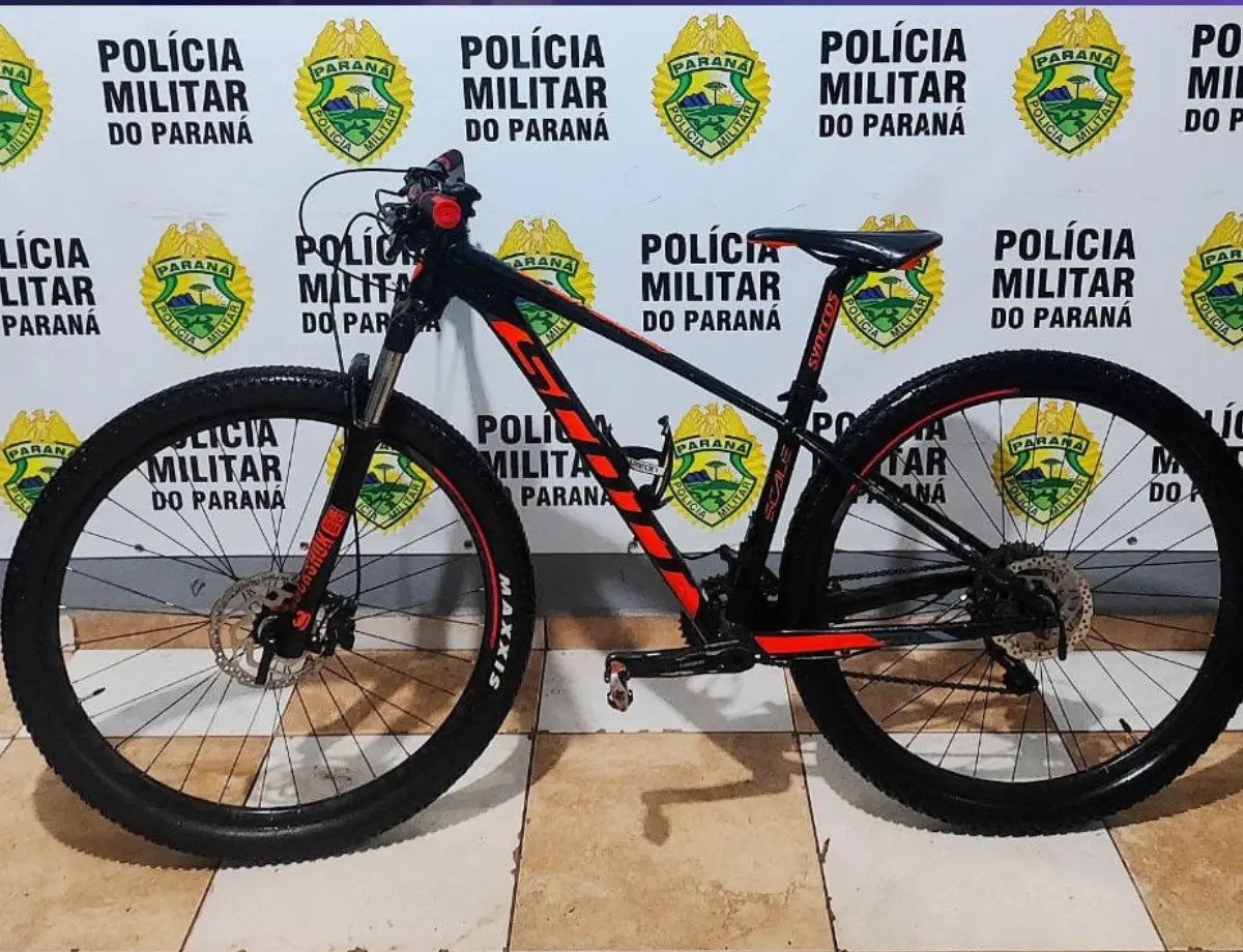 Homem é flagrado com bicicleta furtada avaliada em R$ 15 mil em Paranavaí