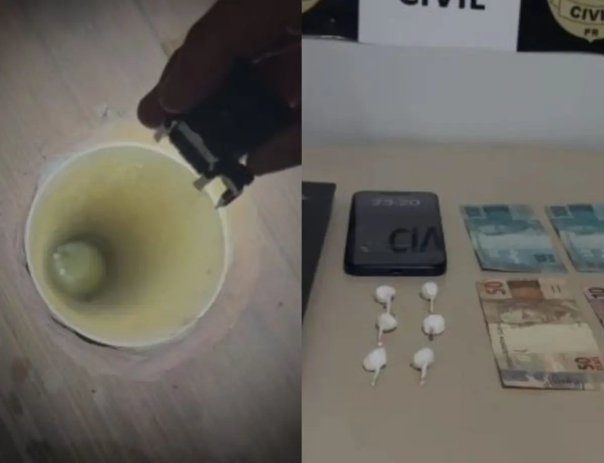 Casal que escondia cocaína em tubo de escoamento é preso por tráfico de drogas