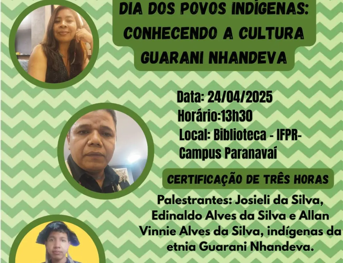 Palestra sobre cultura Guarani Nhandeva marca atividade alusiva ao Dia dos Povos Indígenas no IFPR