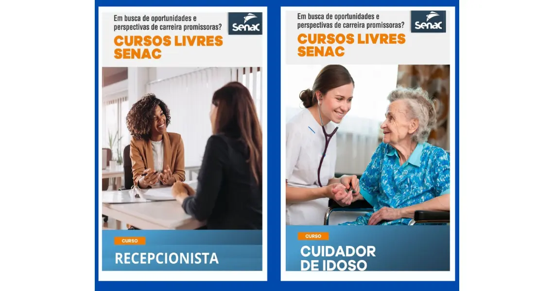 Agência do Trabalhador abre inscrições para cursos gratuitos de Recepcionista e Cuidador de Idoso