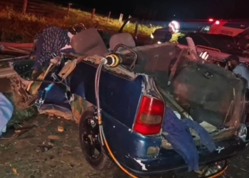 Colisão frontal na BR-376 deixa um morto e dois gravemente feridos em Nova Londrina