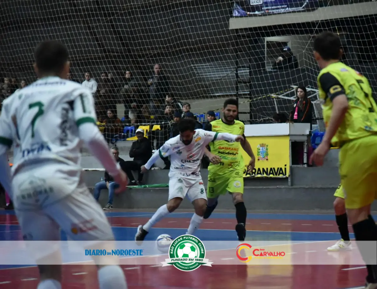 São Lucas reage, vira o jogo e goleia São Jorge ADR Futsal em casa