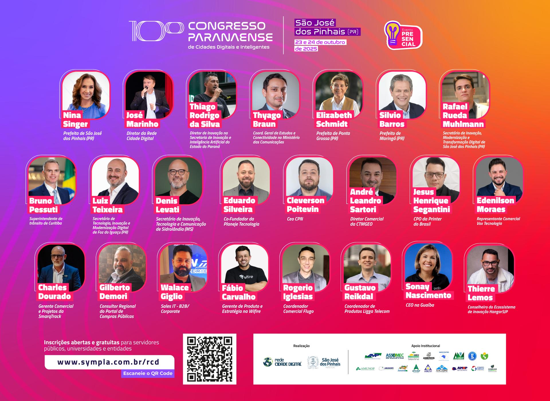 Congresso Paranaense de Cidades Digitais e Inteligentes começa nesta quinta