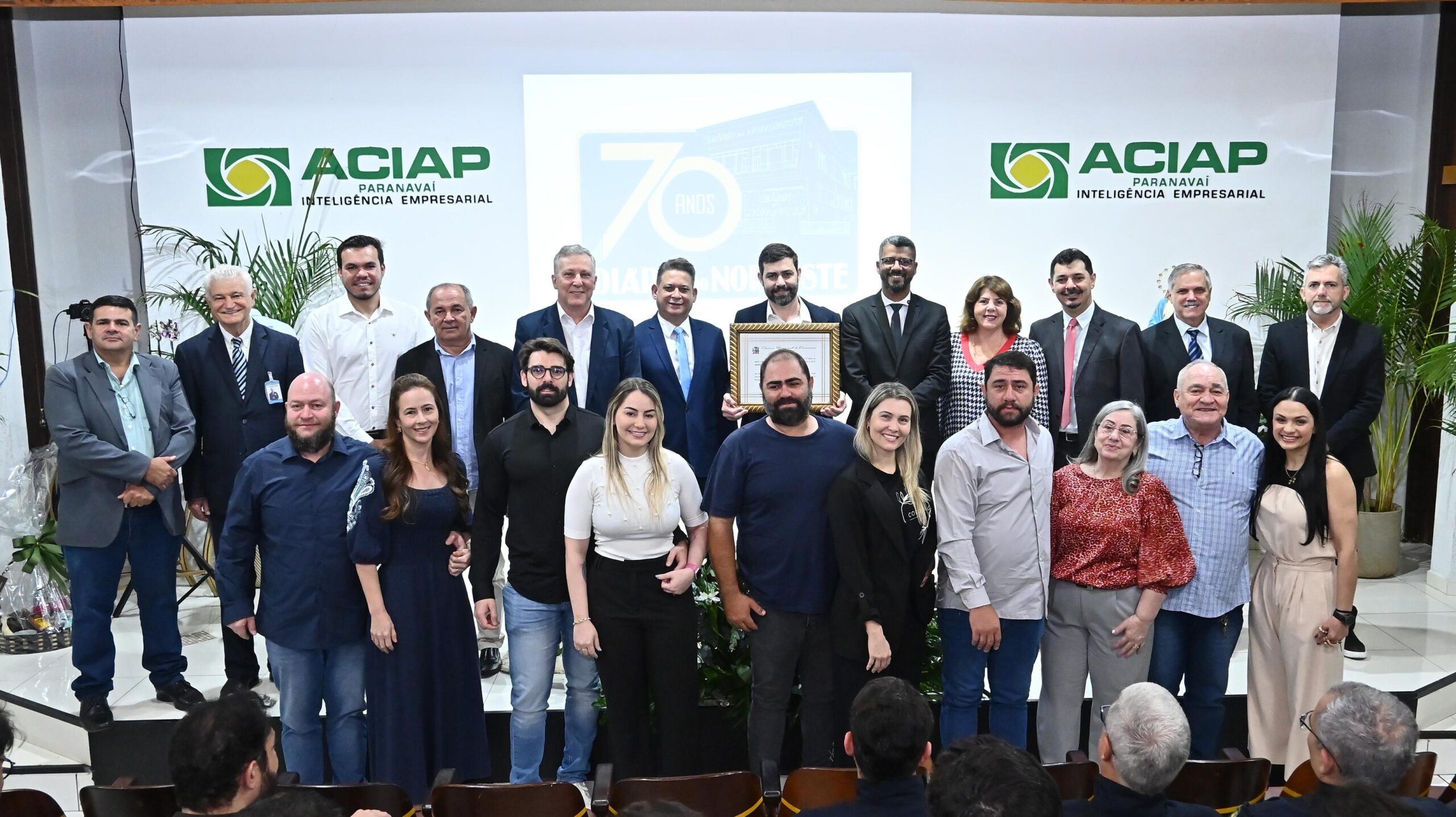 Diário do Noroeste celebra 70 anos com solenidade emocionante e reconhecimento público