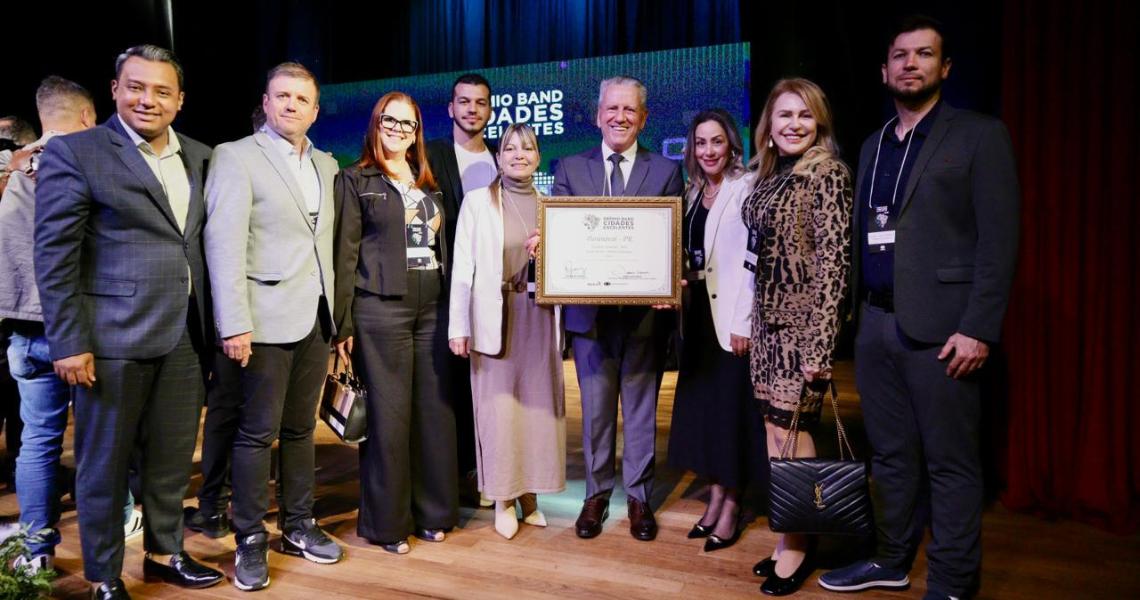 Paranavaí é destaque no Prêmio Band Cidades Excelentes