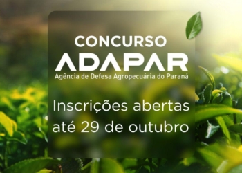Inscrições para novo concurso público da Adapar terminam nesta quarta-feira
