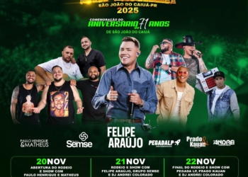 Com 3 dias de festa, ExpoCaiuá tem entrada gratuita e show principal com Felipe Araújo