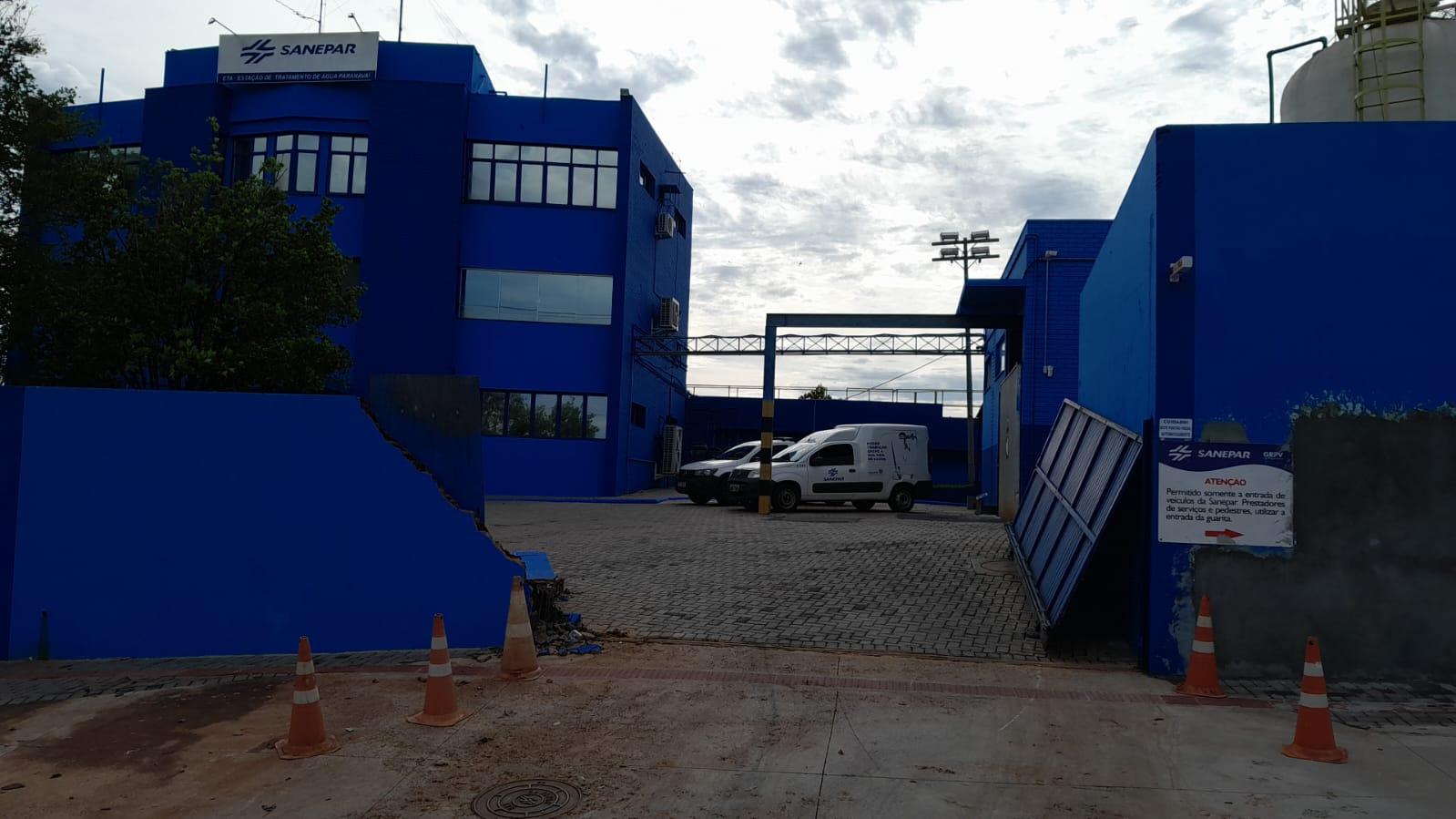 Temporal provocou danos e falta de energia na estação de tratamento de água de Paranavaí