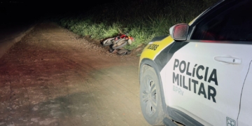 Motociclista fica ferido em colisão na PR-492 em Paraíso do Norte